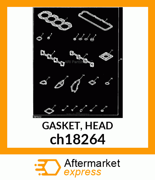 GASKET, HEAD ch18264