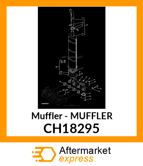 Muffler - MUFFLER CH18295