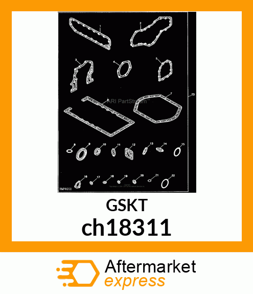 GASKET, LO COOLER ch18311