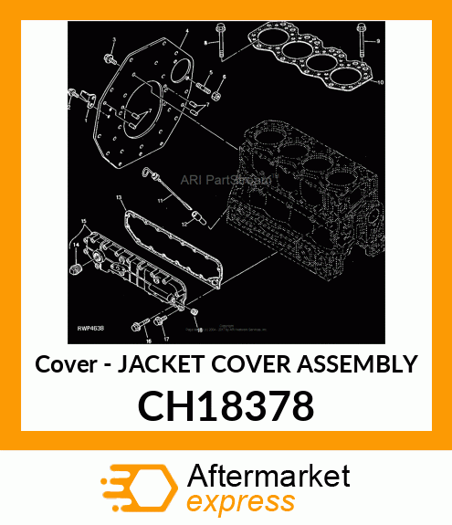 Cover - JACKET COVER ASSEMBLY CH18378