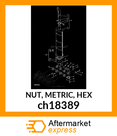 NUT, METRIC, HEX ch18389