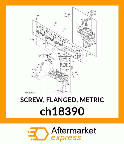 SCREW, FLANGED, METRIC ch18390