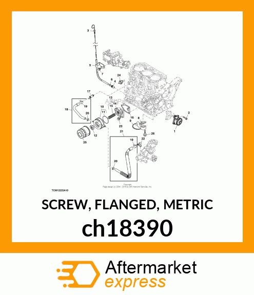 SCREW, FLANGED, METRIC ch18390