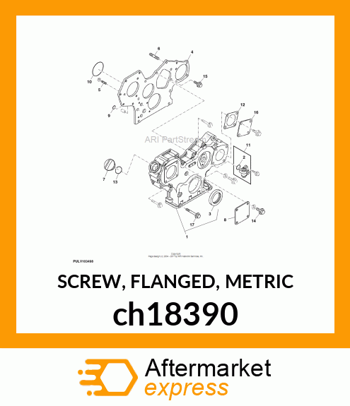 SCREW, FLANGED, METRIC ch18390