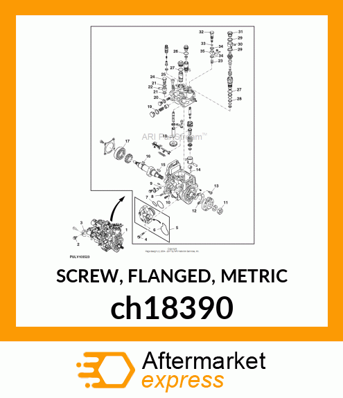 SCREW, FLANGED, METRIC ch18390