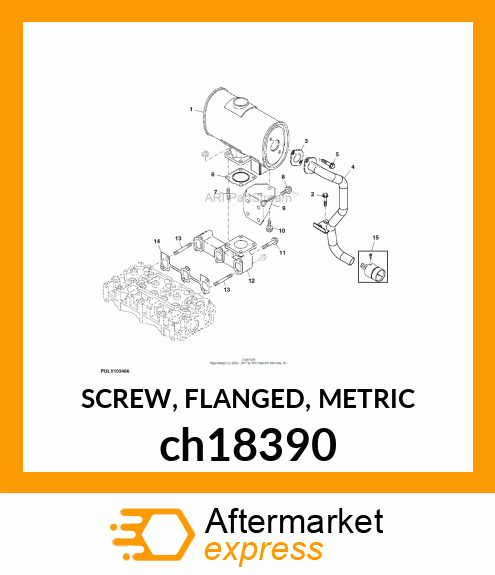 SCREW, FLANGED, METRIC ch18390