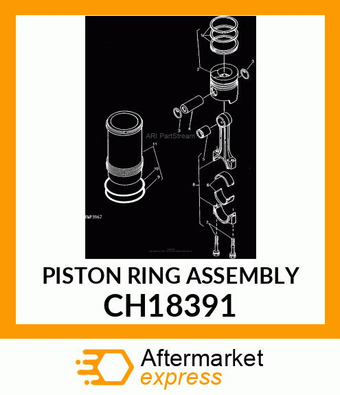 PISTON RING ASSEMBLY CH18391