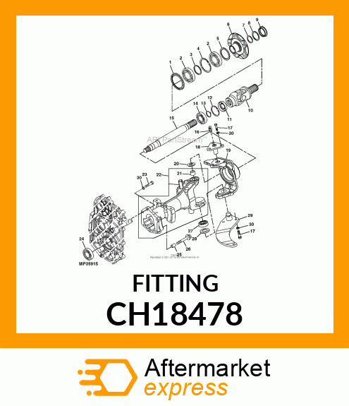 ELBOW FITTING, FITTING PT 1/8 CH18478