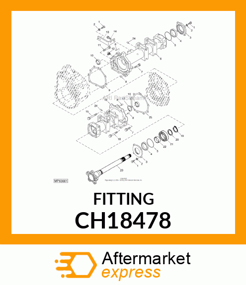 ELBOW FITTING, FITTING PT 1/8 CH18478