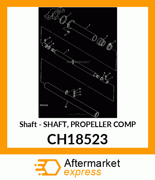 Shaft - SHAFT, PROPELLER COMP CH18523