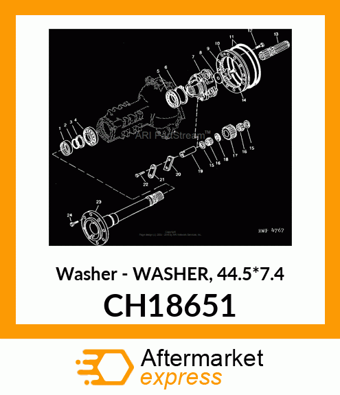 Washer 44.5*7.4 CH18651