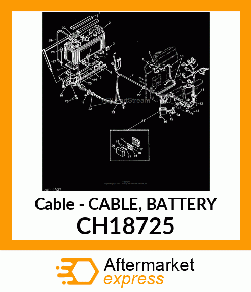 Cable - CABLE, BATTERY CH18725