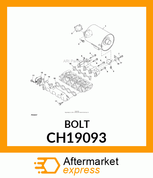 BOLT,FLANGE CH19093