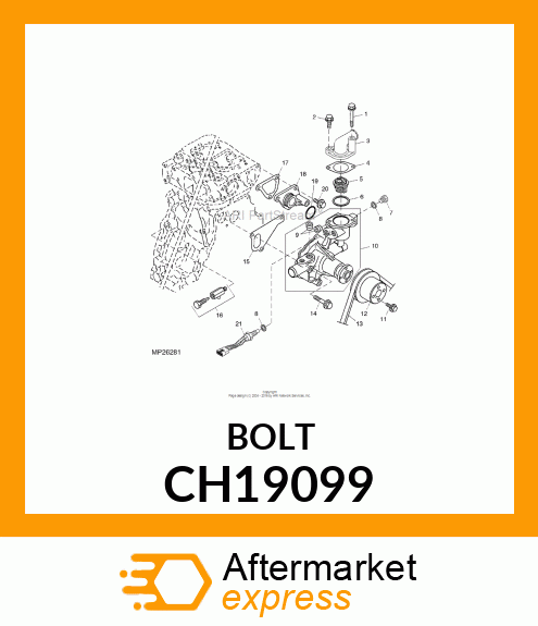 BOLT, FLANGE CH19099