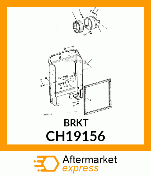 Bracket - BRACKET, RADIATOR CH19156