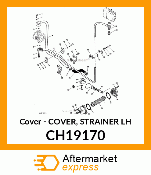 Cover - COVER, STRAINER LH CH19170