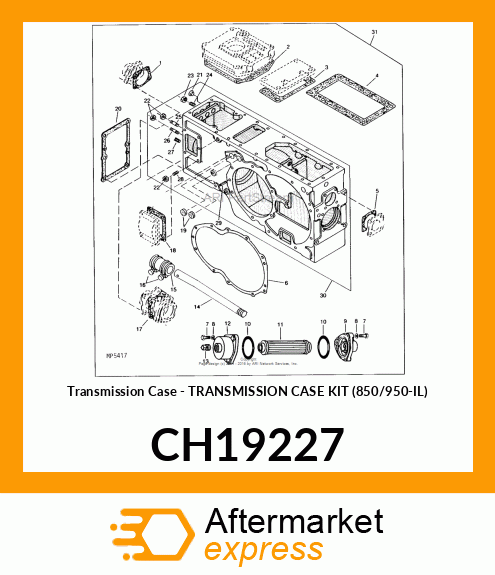 Transmission Case - TRANSMISSION CASE KIT (850/950-IL) CH19227