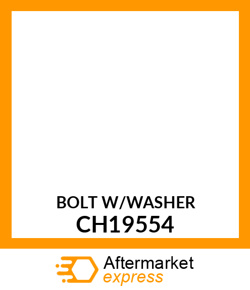 BOLT W/WASHER CH19554