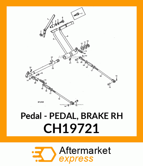 Pedal - PEDAL, BRAKE RH CH19721