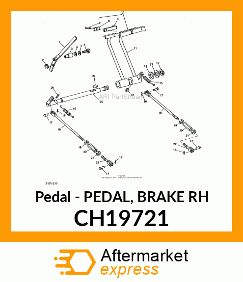 Pedal - PEDAL, BRAKE RH CH19721