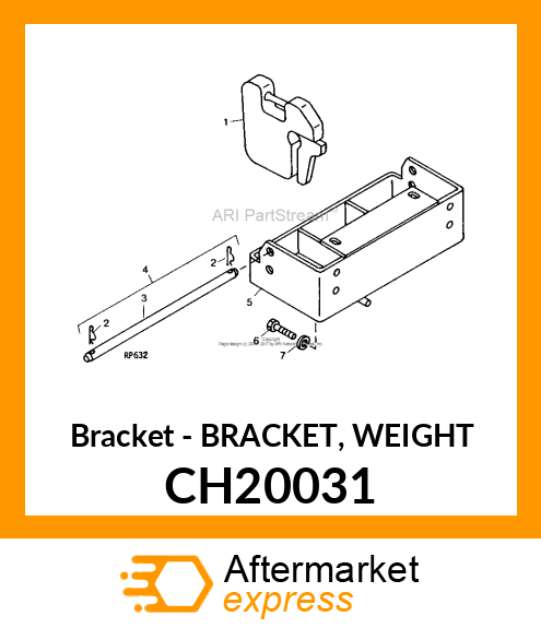 Bracket - BRACKET, WEIGHT CH20031