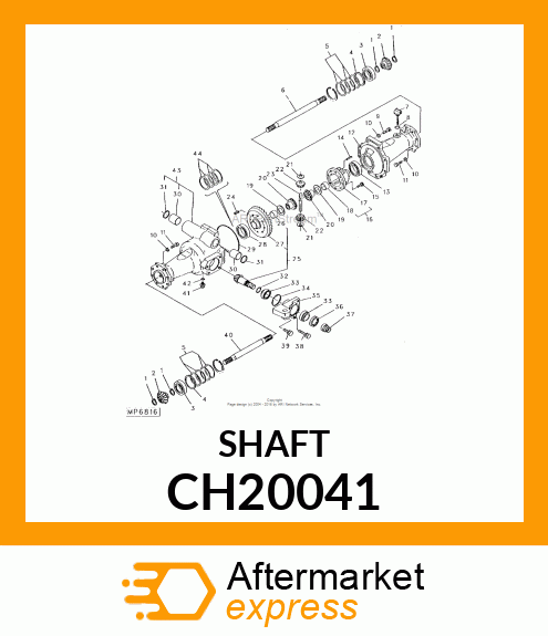 SHAFT, FRONT AXLE CH20041