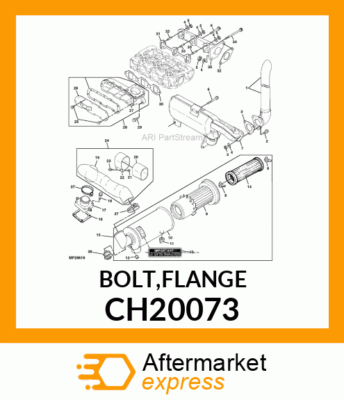 BOLT,FLANGE CH20073