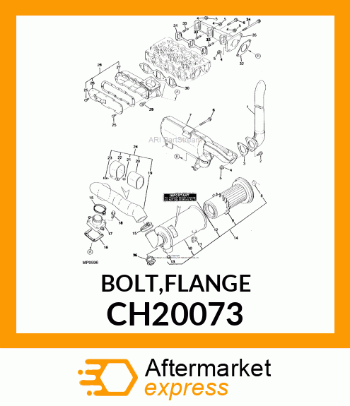 BOLT,FLANGE CH20073