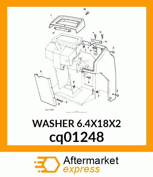 WASHER 6.4X18X2 cq01248