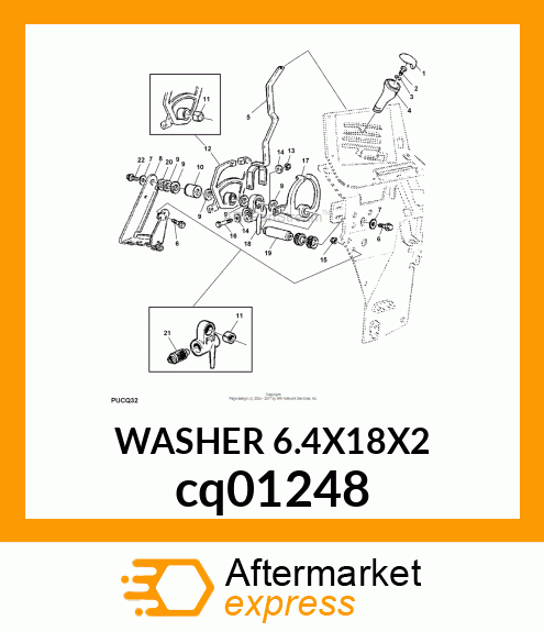 WASHER 6.4X18X2 cq01248