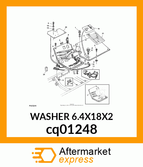 WASHER 6.4X18X2 cq01248