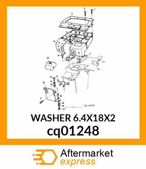 WASHER 6.4X18X2 cq01248