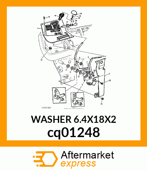 WASHER 6.4X18X2 cq01248