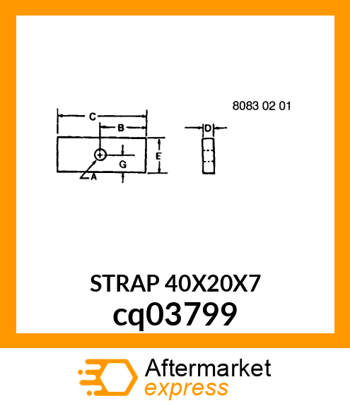 STRAP 40X20X7 cq03799