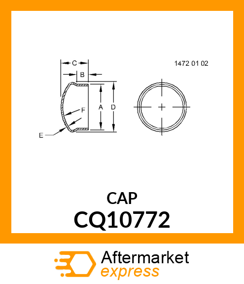 CAP, COVER CQ10772