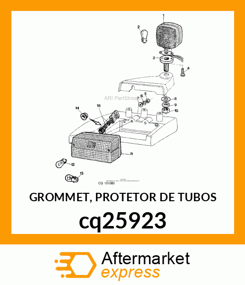 GROMMET, PROTETOR DE TUBOS cq25923