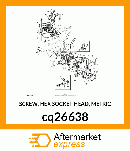 SCREW, HEX SOCKET HEAD, METRIC cq26638