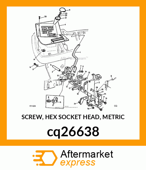 SCREW, HEX SOCKET HEAD, METRIC cq26638