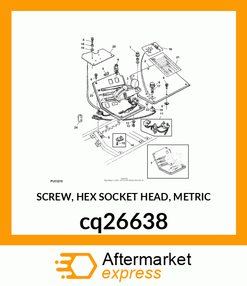 SCREW, HEX SOCKET HEAD, METRIC cq26638