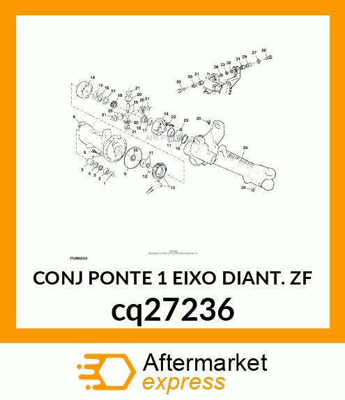 CONJ PONTE 1 EIXO DIANT. ZF cq27236