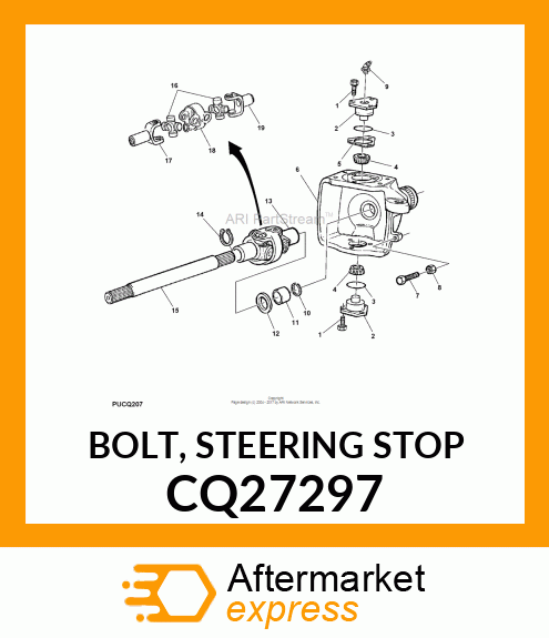BOLT, STEERING STOP CQ27297