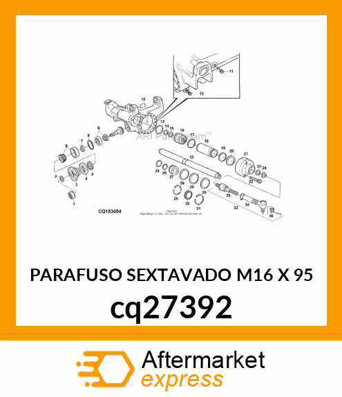 PARAFUSO SEXTAVADO M16 X 95 cq27392