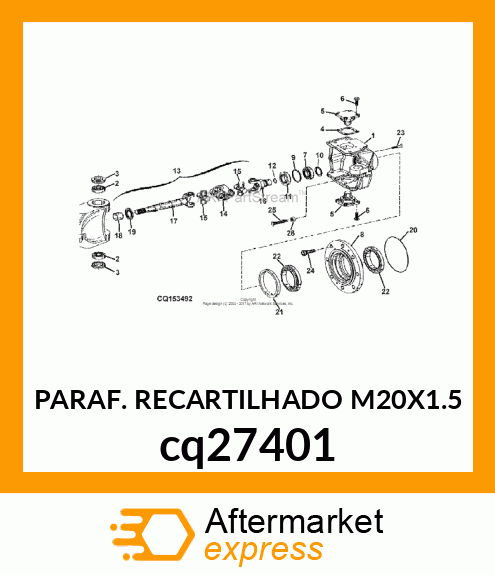 PARAF. RECARTILHADO M20X1.5 cq27401