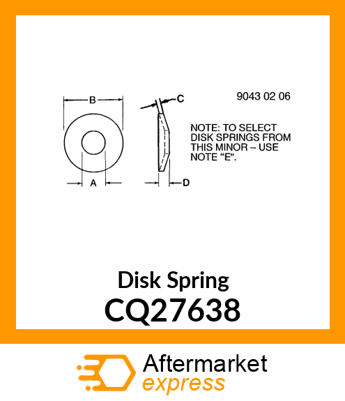 Disk Spring CQ27638