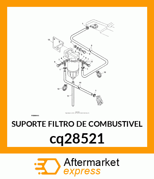 SUPORTE FILTRO DE COMBUSTIVEL cq28521