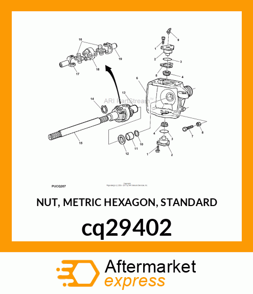 NUT, METRIC HEXAGON, STANDARD cq29402