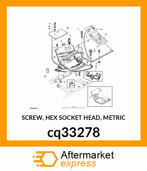 SCREW, HEX SOCKET HEAD, METRIC cq33278