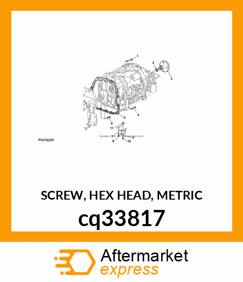 SCREW, HEX HEAD, METRIC cq33817