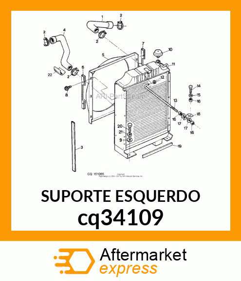 SUPORTE ESQUERDO cq34109