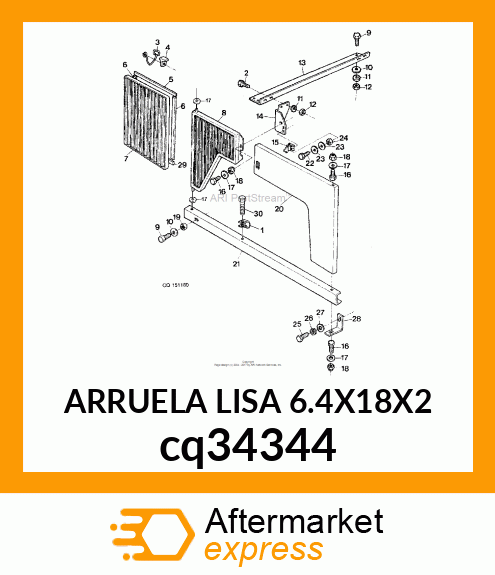 ARRUELA LISA 6.4X18X2 cq34344